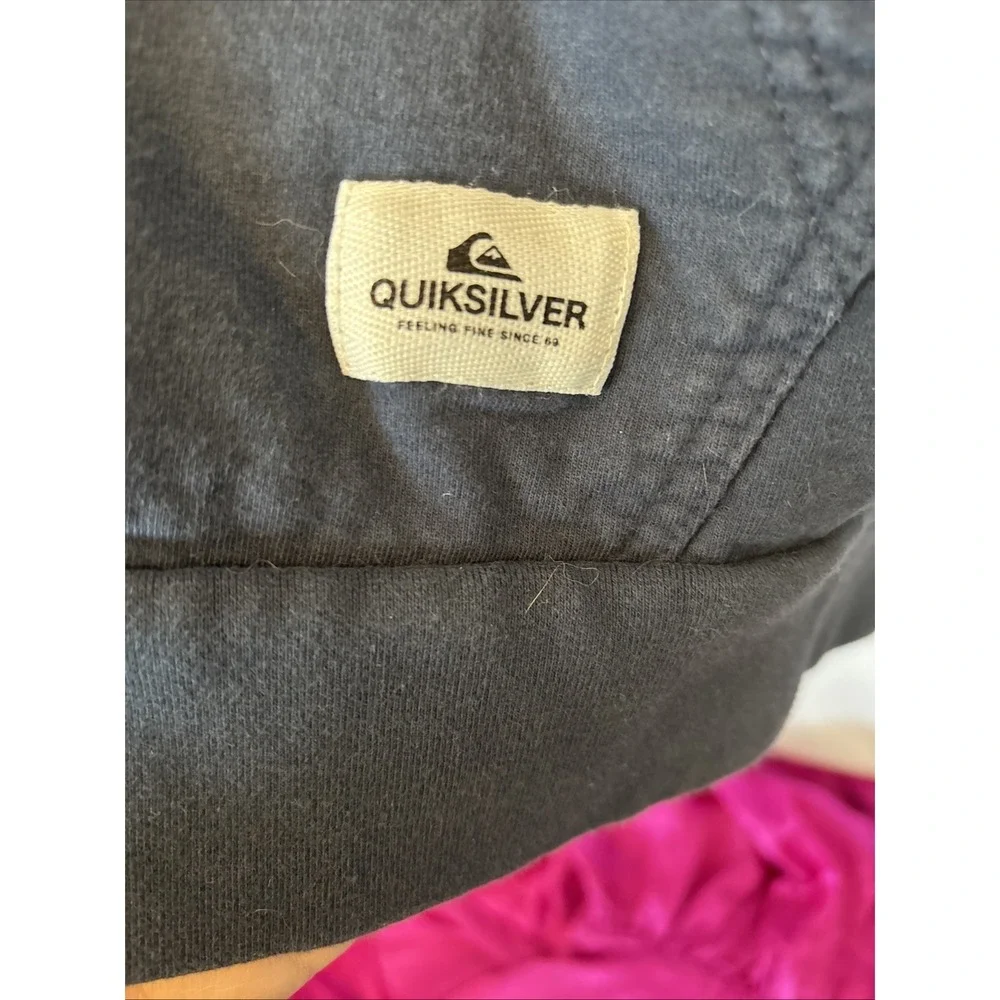 Y2k Quiksilver Zip Up Blue‎ Hoodie Size XXLarge
